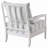 Upholstered Stripe Accent Chair