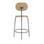 Afteroom Stool with Metal Frame-49530555
