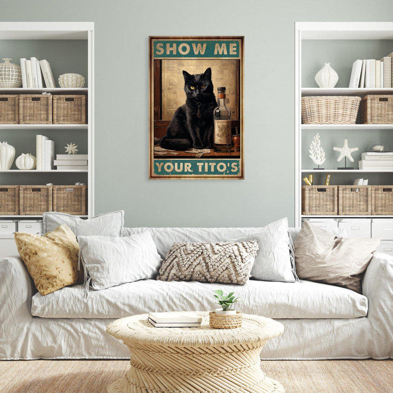 Show Me Your Titos - 1 pièce, reproduction d'art graphique sur toile tendue, L 11 po x H 14 po
