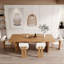 Bobb Burlywood Rectangular Solid Wood Dining Table-126050544-126050549