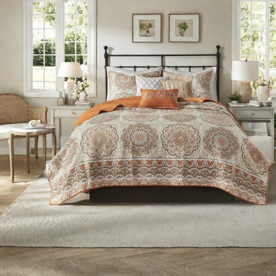 Reversible King Cotton Bedding Sets, Modern Medallion Style For Home