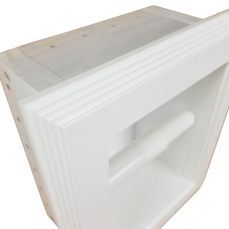 Porte-papier hygiénique encastré Tracy, Blanc