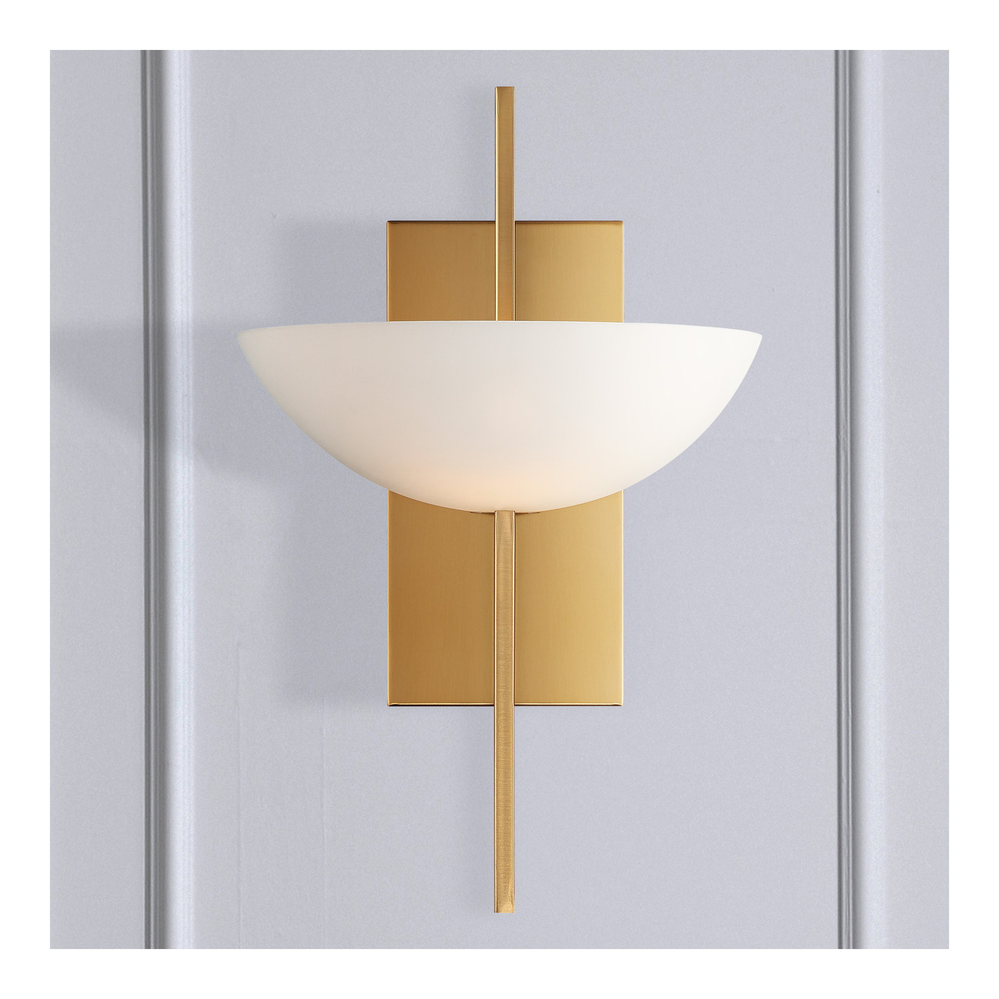 Chenery 1-Light Wall Sconce In Warm Brass, Brass