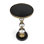 Forella Granite & Acrylic Pedestal Side Table