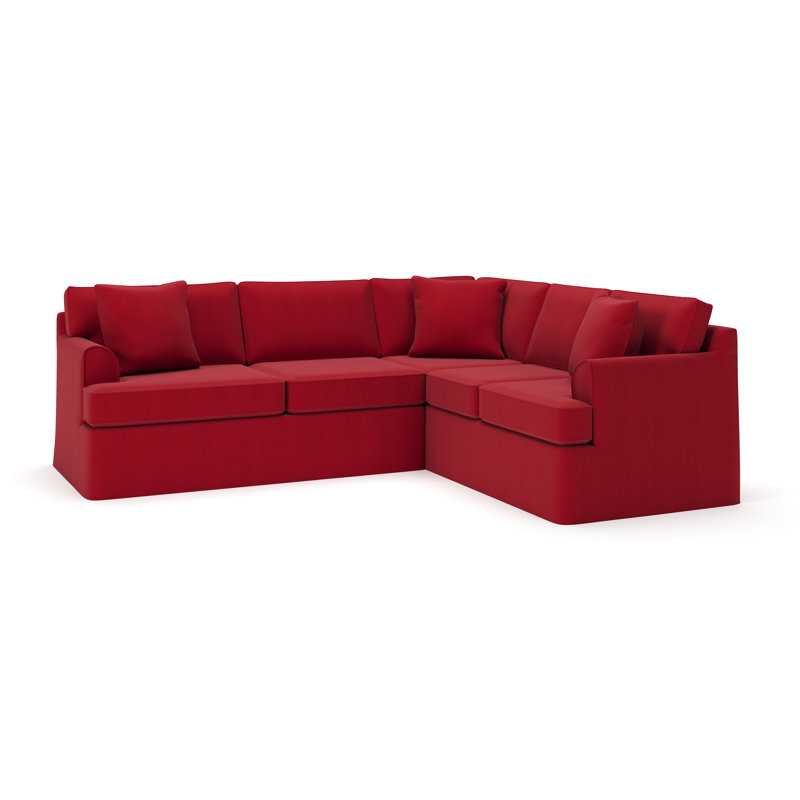 Canapé modulaire 2 pièces Conradina, Orienté à droite, Bayou flamme, toile
