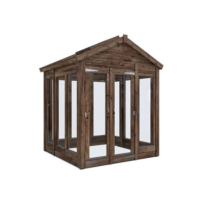 Dunster House Growzilla Wooden Greenhouse W1.8m x D3.0m / W6' x D10' with 4mm Glass and Automatic Vent Opener