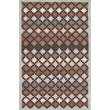 Abbott Hand Tufted Wool Geometric Area Rug in Brown