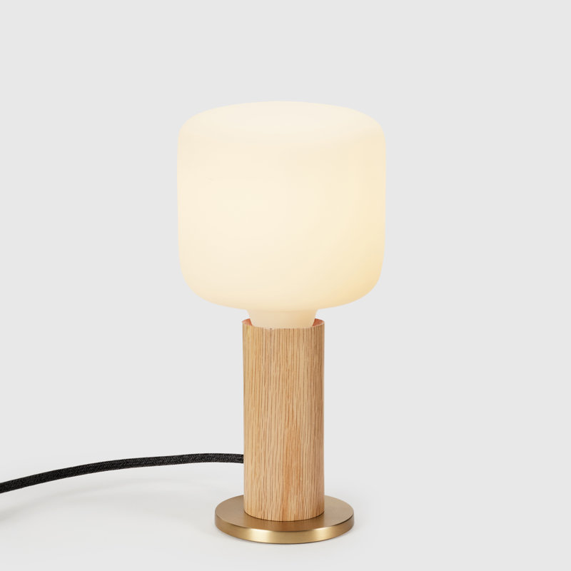 Oak Knuckle Table Lamp With Oblo US