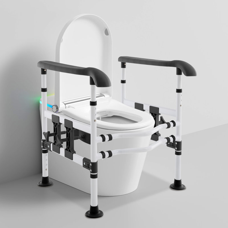 Rails de sécurité réglables pour toilette