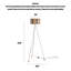 Luminaire de plancher trépied cube en bois-789717147