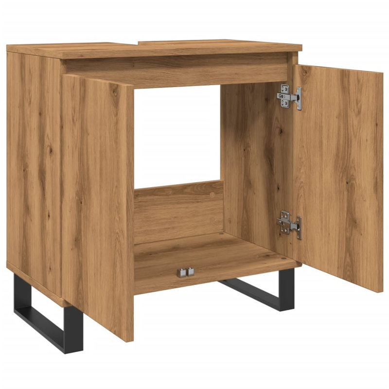 Saraiyah Bathroom Cabinet, Artisian Oak