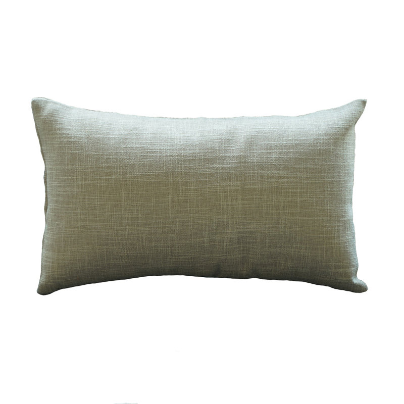 Coussin décoratif, H 12 po x l 20 po, Blanc