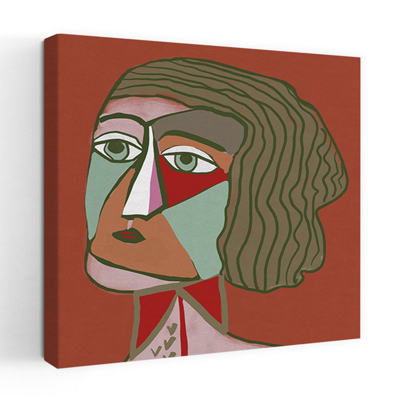 Art contemporain contemporain rétro, H 18 po x l 18 po