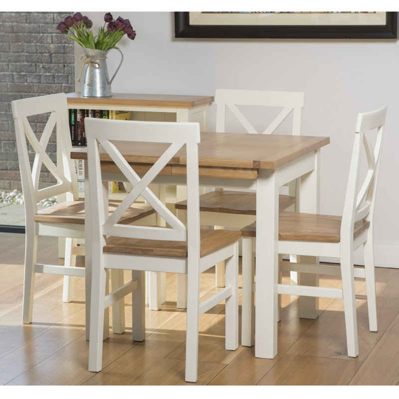 Bellamira 45cm H Solid Wood Cross Back Side Chair