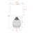Takeo Standard Metal Table Lamp in Dark Gray Resin and Ivory, 16.37'' H X 9.39'' W X 9.39'' D