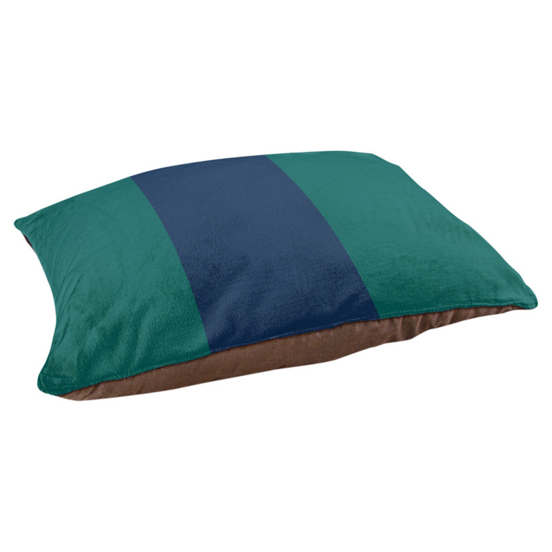 Coussin extérieur Phoenix, Très grand (l 50 po x P 40 po x H 17 po), Vert nord-ouest / bleu marine / vert nord-ouest