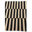 Tapis noir et blanc 4 x 6 Pinkerton