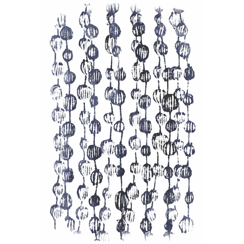Indigo Batik Vignette V, 46cm H x 30cm W x 3.8cm D