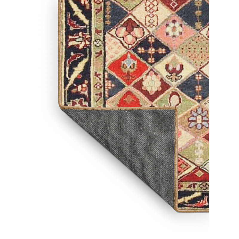 Tapis oriental en laine / polyester tissé à la machine Parab, Rectangle 8 pi x 10 pi