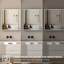 Armoire à miroir DEL à fixation murale encastrée ou en surface Wajaahat H 30 po avec désembueur et tablettes réglables, cadre noir-1488394645