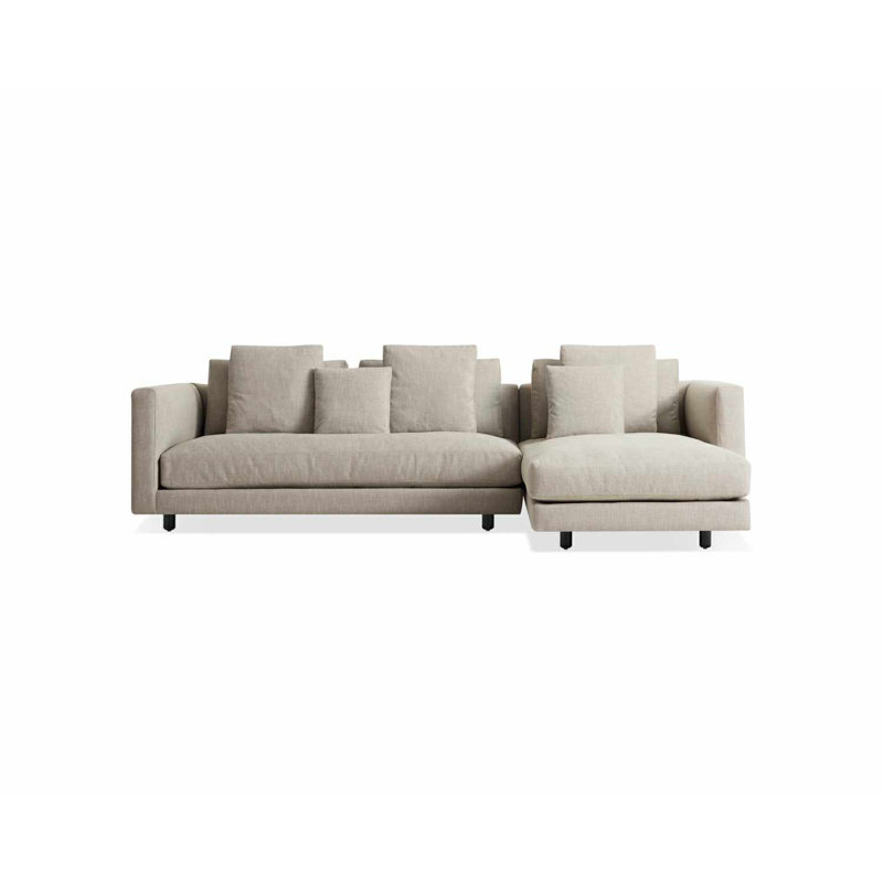 Hands Down Chaise Sectional, Landa Stone, Right Hand Facing