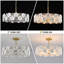 Lustre moderne à 5 lumières en verre à motif floral et structure en métal doré-1208953597-1208953568