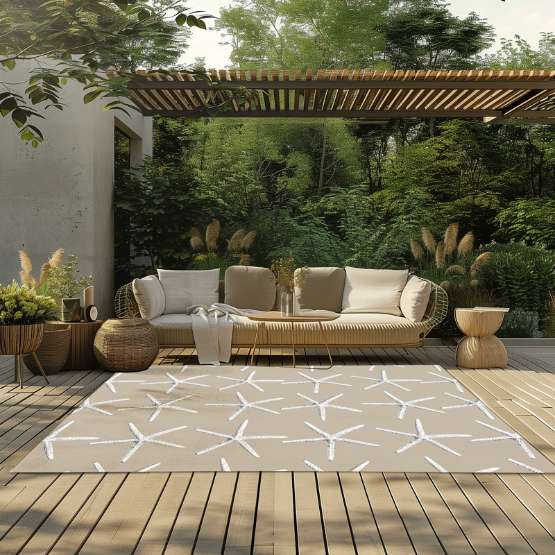 Tapis intérieur / extérieur Starfish, Rectangle 5 pi x 7 pi
