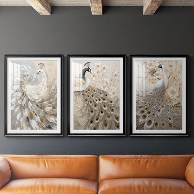 ANIMALS Series CCLV - Impression encadrée sur mesure de qualité supérieure - 3 pièces