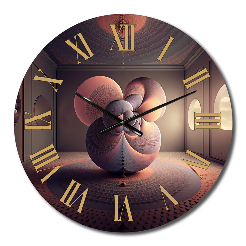 Architecture d'intérieur de l'horloge murale en métal Mystical Imagination, Petit