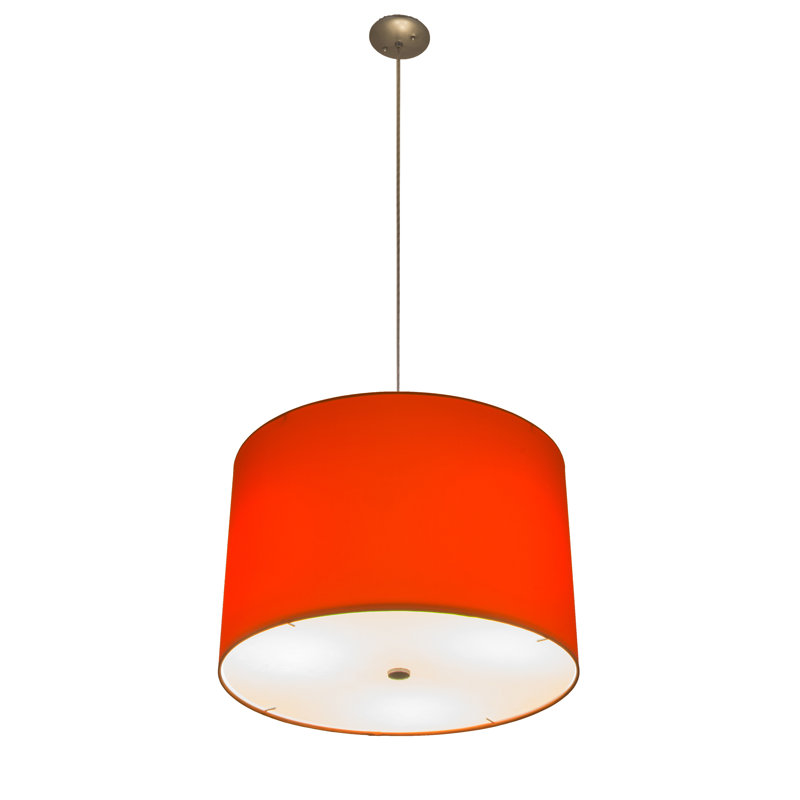 Cilindro Play 3 - Light Chandelier, 136" H x 22" W x 22" D, Red