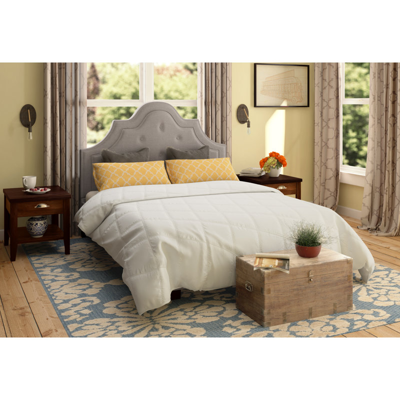 Londono Upholstered Bed, Light Gray, Full