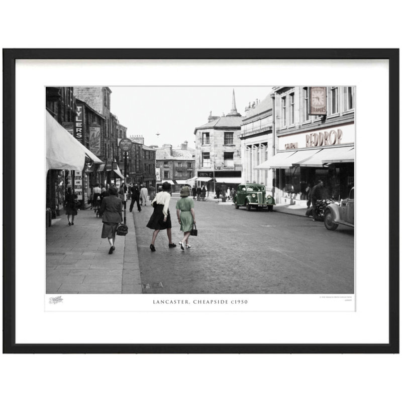 Lancaster, Cheapside C1950 - Single Picture Frame Print, 40cm H x 50cm W x 2.3cm D