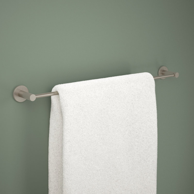 Barre à serviettes murale Precept 1, H 1,97 po x L 25,97 po x P 2,86 po, Nickel brossé