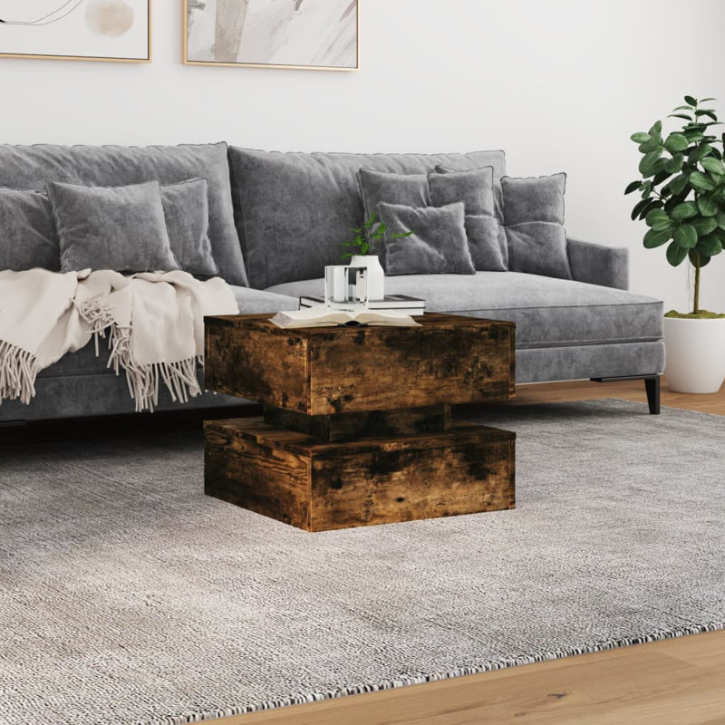Caylen Block Coffee Table, Smoked Oak