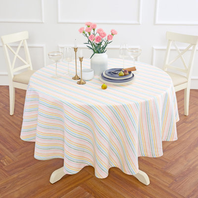 Julia - 100% Pure Linen Round Tablecloth