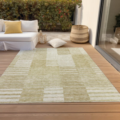 Tapis intérieur / extérieur Lavonia avec envers antidérapant