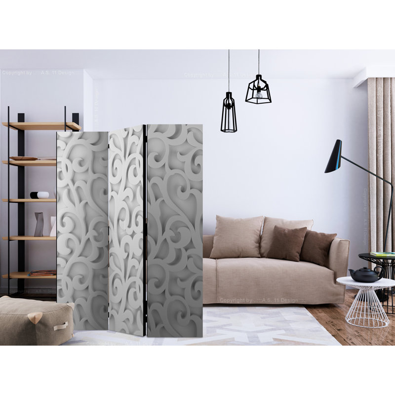 Demby 172cm H Folding Room Divider, 3