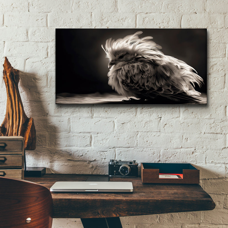 «White Bird» par Decent Exposures, art mural en verre acrylique, 24 po x 12 po, H 12 po x l 24 po