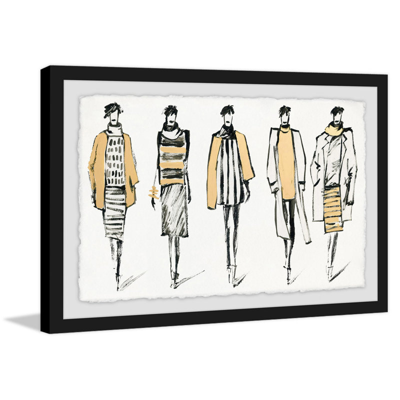 Winter Fashion - Single Picture Frame Painting, 61 cm H x 91 cm W x 3 cm D