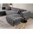 Ariana Velvet Double Chaise Sectional-351797019