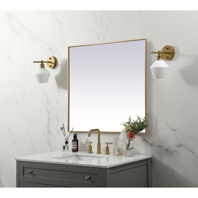 Valparaiso Metal Square Wall Mirror