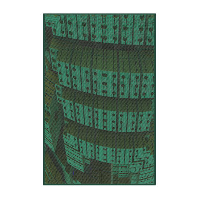 Tapis de zone marron à motifs