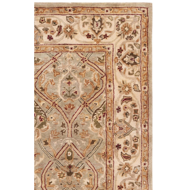 Tapis oriental néo-zélandais en laine touffeté à la main Evie, Rectangle 9 pi 6 po x 13 pi 6 po