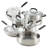 KitchenAid® Brushed Stainless Steel Cookware Pots and Pans Set, 10 Piece