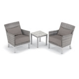 Argento And Travira Outdoor 3 - Piece Conversation Set