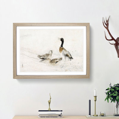 Ducks at the Water by Matsumura Goshun - Picture Frame Painting Print