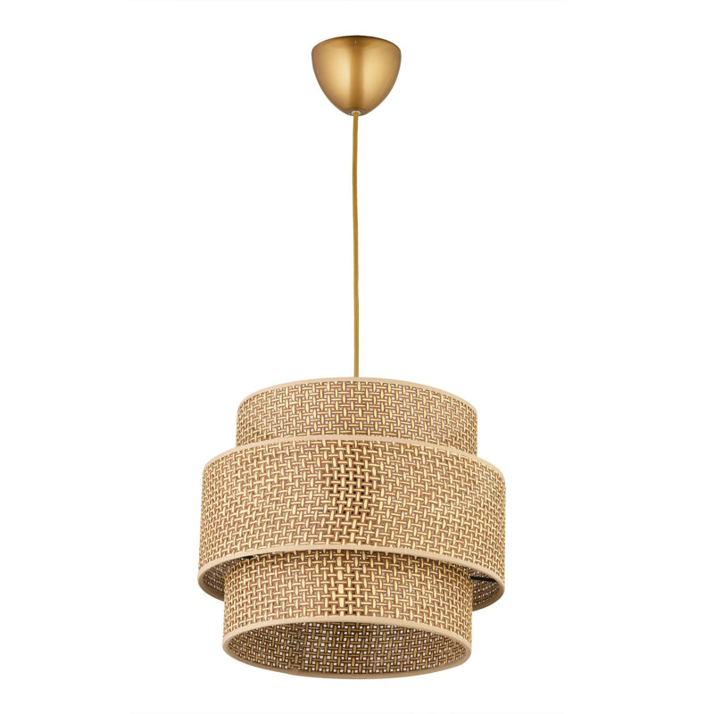 Elegant Chandelier Light Fixture, Adjustable Height 12.6 - 23.6 inches | Durable Plastic Body, Ø11.8 x 2.8 inches Base Plate | E27 Socket, Max 40W, IP20 Rated | Perfect for Living Room, Dining Area & Entryways