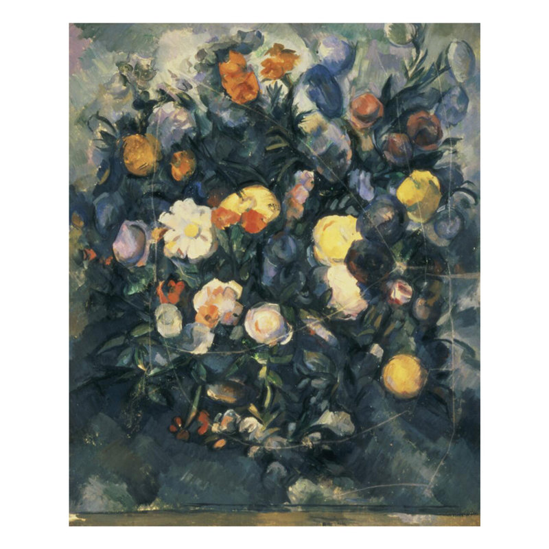 Vase de fleurs, Paul Cézanne, estampe numérique, H 40 po x l 32 po
