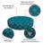 Decorative Indoor Outdoor Waterproof Round Cushion Cover, Patio UV Resistant Seat Cushion Cover-820421509