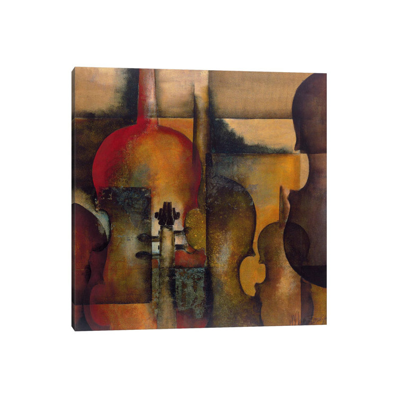 Ode To Music I by Marie-Louise Oudkerk - Wrapped Canvas Panoramic Painting, 66.04 cm H x 66.04 cm W x 1.91 cm D